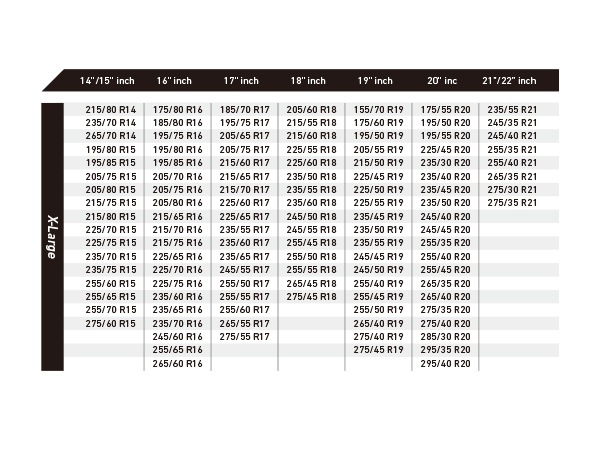 カリフォルニアカスタム スノーソックス 布製 非金属 タイヤチェーン WHITEWALL LABEL XLサイズ 汎用 フロント リア 4WD