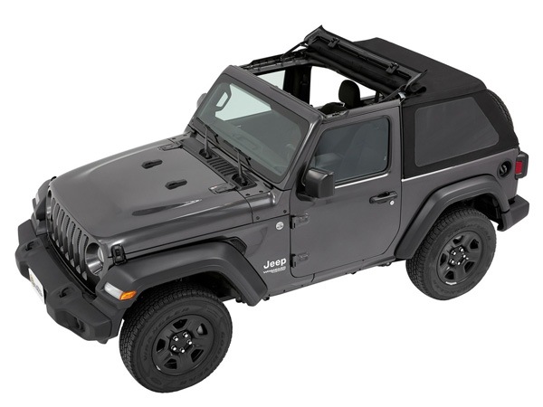 【BESTOP 正規品】ジープ JL ラングラー 2ドア TREKTOP スラントバック ソフトトップ ブラックツイル 56862-17 サンライダー オープン 幌 ホロ