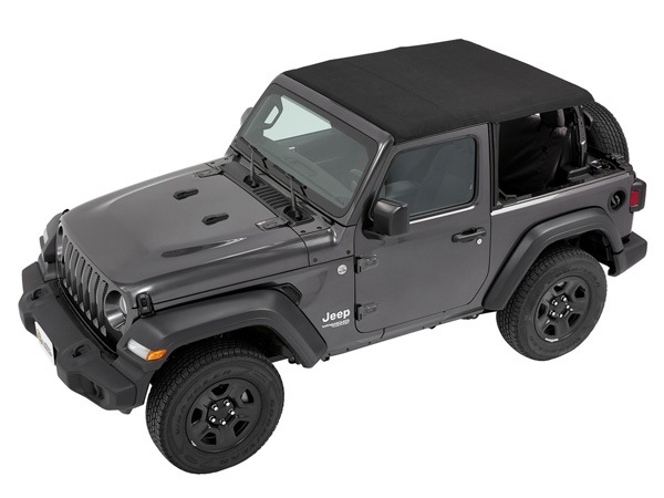 【BESTOP 正規品】ジープ JL ラングラー 2ドア TREKTOP スラントバック ソフトトップ ブラックツイル 56862-17 サンライダー オープン 幌 ホロ
