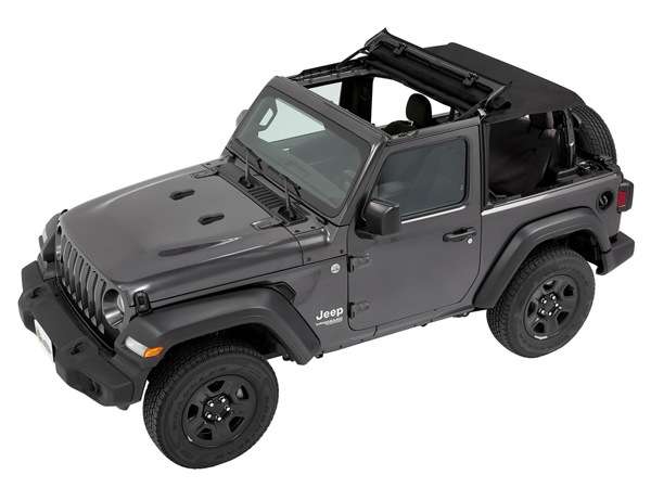 【BESTOP 正規品】ジープ JL ラングラー 2ドア TREKTOP スラントバック ソフトトップ ブラックツイル 56862-17 サンライダー オープン 幌 ホロ