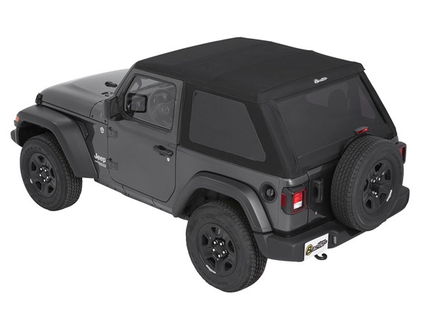 【BESTOP 正規品】ジープ JL ラングラー 2ドア TREKTOP スラントバック ソフトトップ ブラックツイル 56862-17 サンライダー オープン 幌 ホロ