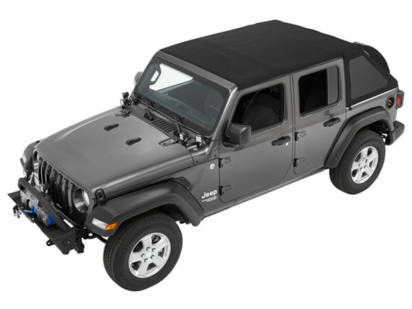 【BESTOP 正規品】ジープ JL ラングラー 4ドア TREKTOP スラントバック ソフトトップ ブラックツイル 56863-17 サンライダー オープン 幌 ホロ