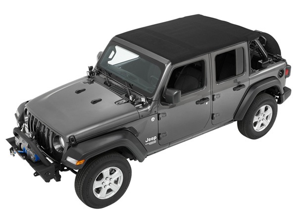 【BESTOP 正規品】ジープ JL ラングラー 4ドア TREKTOP スラントバック ソフトトップ ブラックツイル 56863-17 サンライダー オープン 幌 ホロ