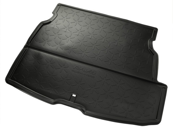 UKトヨタ純正 TOYOTA RAV4 PHV 50系 令和2年6月-現行 リア カーゴマット ラゲッジマット カーゴライナー トランクマット オールウェザー RAV4 PLUGIN HYBRID ロゴ入