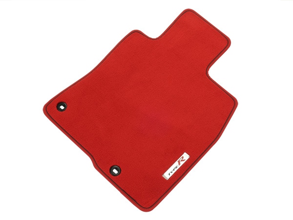 UKホンダ純正 HONDA シビック タイプ R FL5 右ハンドル車用 エレガンス フロアマット カーペット レッド TYPE Rロゴ ロゴプレート フロント リア 1台分 4枚セット CIVIC