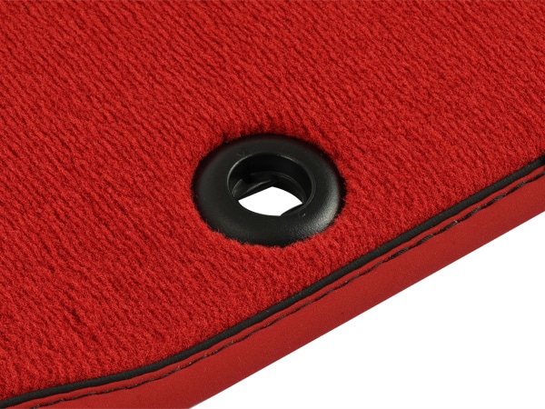 UKホンダ純正 HONDA シビック タイプ R FL5 右ハンドル車用 エレガンス フロアマット カーペット レッド TYPE Rロゴ ロゴプレート フロント リア 1台分 4枚セット CIVIC