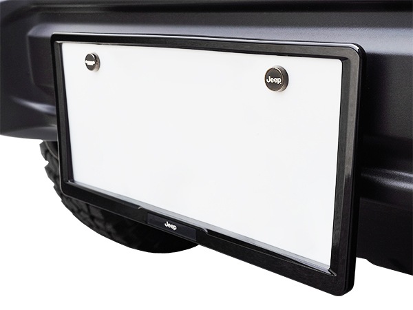 ジープ純正 ナンバープレートフレーム JPNA00262902 JEEPロゴ入 フロント リア 1台分 2枚セット ブラック ジープ車汎用 ラングラー | レネゲード | グランドチェロキー | チェロキー | パトリオット | コマンダー | コンパス等 モパー