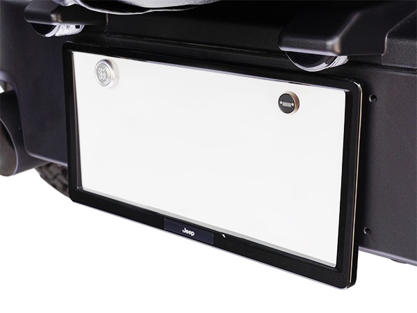 ジープ純正 ナンバープレートフレーム JPNA00262902 JEEPロゴ入 フロント リア 1台分 2枚セット ブラック ジープ車汎用 ラングラー | レネゲード | グランドチェロキー | チェロキー | パトリオット | コマンダー | コンパス等 モパー