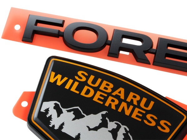 USスバル純正 FORESTER + WILDERNESS ウィルダネス リアエンブレム リアゲート トランク フォレスター SK系 