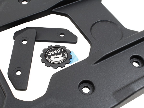 MOPAR純正 テールゲート 補強システム 大口径スペアタイヤ装着用補強キット ブラックパウダーコート エンブレムバッジ付属 ジープ JL ラングラー モパー