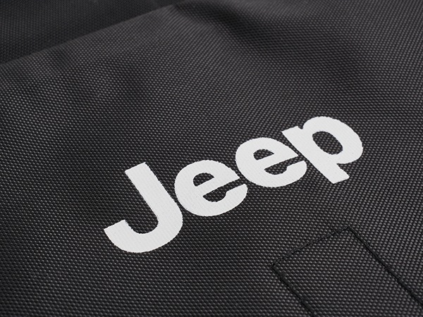 ジープ純正 シートバックホルダー JPNCJAKL19102030 JEEPロゴ入 ブラック リアシートバック マジックテープ取付 ジープ 14y- KLチェロキー | 17y- コンパス | 22y- コマンダー | 15y- レネゲード モパー