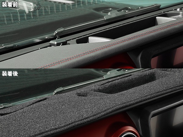 【Shevron 正規品】専用設計 ダッシュマット オリジナル ブラック ジープ JL ラングラー | JT グラディエーター 右ハンドル車用 シェブロン