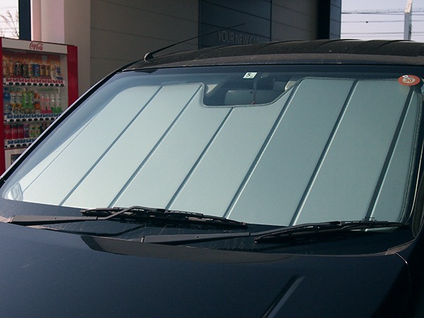 CoverCraft 正規品】 専用設計 サンシェード ブルーメタリック 吸盤
