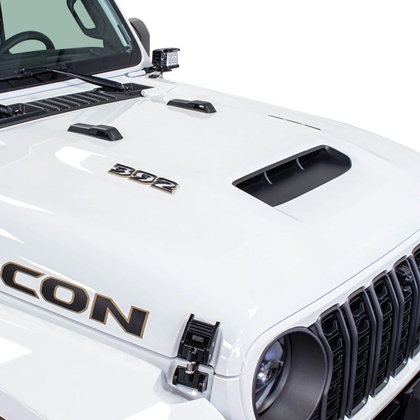 カリフォルニアカスタム ジープ JL ラングラー ルビコン392ルック ボンネットフードキット 交換用フード一式 ボンネットフードエンブレムバッジ付 未塗装 RUBICON392