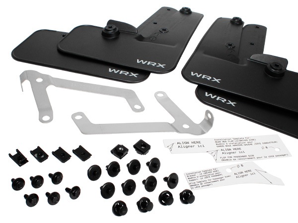 USスバル純正 マッドガード マッドフラップ 泥除け フロント/リア 4枚セット WRXロゴ入 スバル WRX S4 VBH