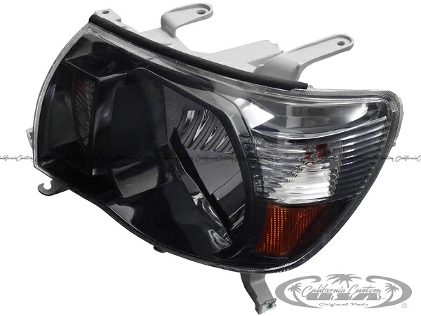 2005-2011y トヨタ タコマ ヘッドライト (ブラック) SPORT PKG