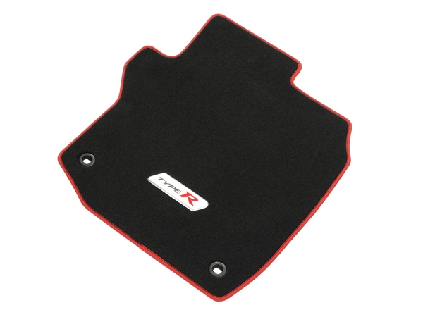 UKホンダ純正 HONDA シビック タイプ R FK2 右ハンドル車用 平成27年12月-平成28年6月 エレガンス フロアマット カーペット レッドエッジ TYPE Rロゴ ロゴプレート フロント リア 1台分 4枚セット CIVIC