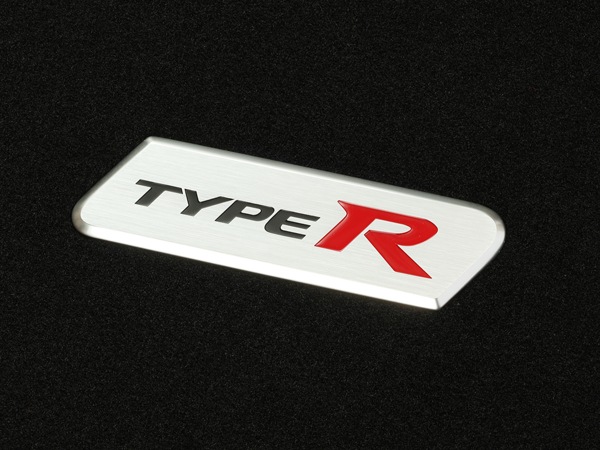 UKホンダ純正 HONDA シビック タイプ R FK2 右ハンドル車用 平成27年12月-平成28年6月 エレガンス フロアマット カーペット レッドエッジ TYPE Rロゴ ロゴプレート フロント リア 1台分 4枚セット CIVIC
