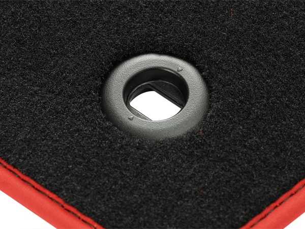 UKホンダ純正 HONDA シビック タイプ R FK2 右ハンドル車用 平成27年12月-平成28年6月 エレガンス フロアマット カーペット レッドエッジ TYPE Rロゴ ロゴプレート フロント リア 1台分 4枚セット CIVIC