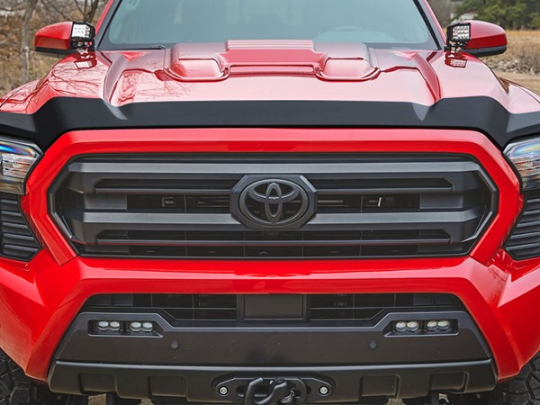 【ROUGH COUNTRY 正規品】24y- トヨタ TOYOTA タコマ フードプロテクター バグガード ボンネットガード ボンネットプロテクター テクスチャーブラック 両面テープ ラフカントリー