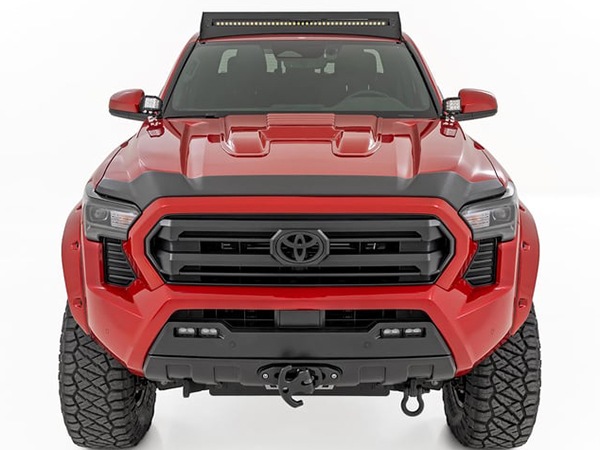 【ROUGH COUNTRY 正規品】24y- トヨタ TOYOTA タコマ フードプロテクター バグガード ボンネットガード ボンネットプロテクター テクスチャーブラック 両面テープ ラフカントリー