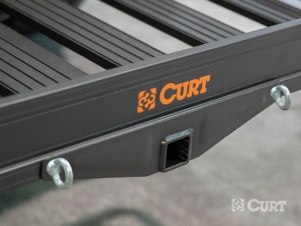 【CURT 正規品】 カート カーゴキャリア ヒッチカーゴ 18113 ブラックアルミニウム 2インチ角用 トレーラーヒッチ アウトドア キャンプ