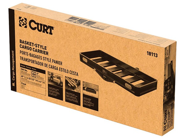 【CURT 正規品】 カート カーゴキャリア ヒッチカーゴ 18113 ブラックアルミニウム 2インチ角用 トレーラーヒッチ アウトドア キャンプ