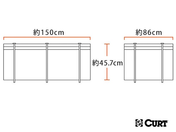 CURT 正規品】 ルーフキャリア カーゴキャリア用 防水バッグ 18221