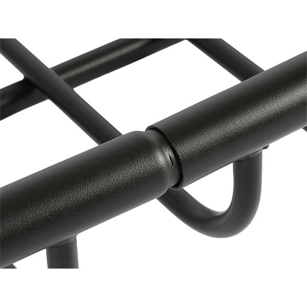 【GOODYEAR 正規品】スチール ルーフラック SKINNY PRO 1470mm×590mm×124mm 耐荷重75kg ブラック 組み立て式 GOOD YEARロゴ入り ルーフキャリア バスケット ベースキャリア カーゴネット 汎用 ベース/クロスバー 別途要