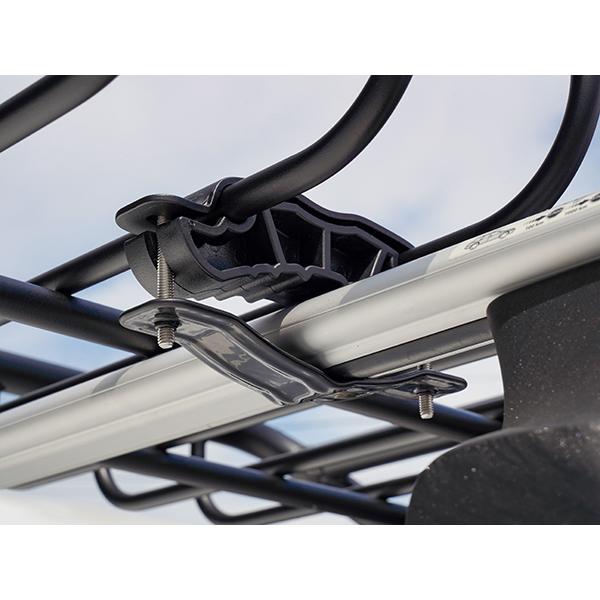 【GOODYEAR 正規品】スチール ルーフラック SKINNY PRO 1470mm×590mm×124mm 耐荷重75kg ブラック 組み立て式 GOOD YEARロゴ入り ルーフキャリア バスケット ベースキャリア カーゴネット 汎用 ベース/クロスバー 別途要