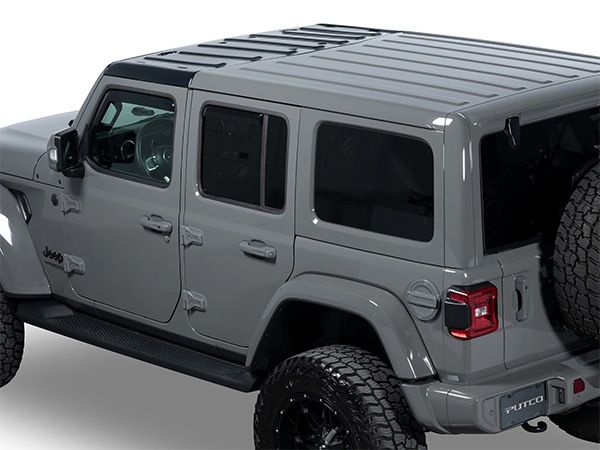 【PUTCO 正規品】エレメント スカイビュー 581002 スモークハードトップ プレミアムポリカーボネート製 UVプロテクト 耐熱温度 -128度～65度 ジープ JL ラングラー JT グラディエーター
