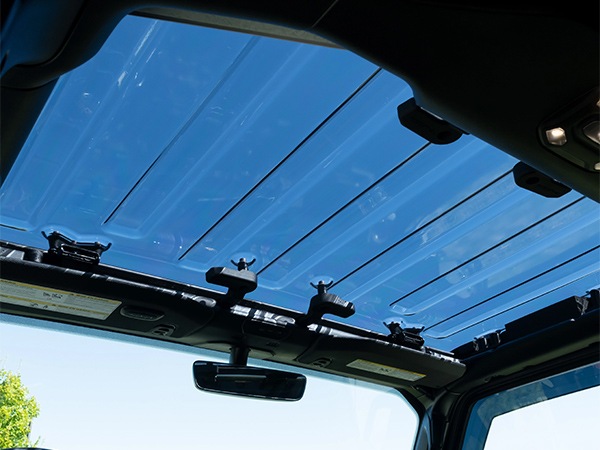 【PUTCO 正規品】エレメント スカイビュー 581002 スモークハードトップ プレミアムポリカーボネート製 UVプロテクト 耐熱温度 -128度～65度 ジープ JL ラングラー JT グラディエーター