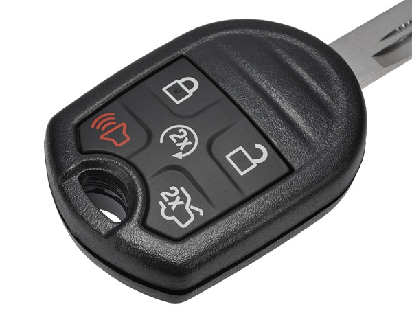 FORD純正 ロゴ入 キーレスリモコン付 ブランクキー 164R8085 5ボタンタイプ スペアキー イグニッションキー 11-15y フォード エクスプローラーLimited リミテッド ディーラー車