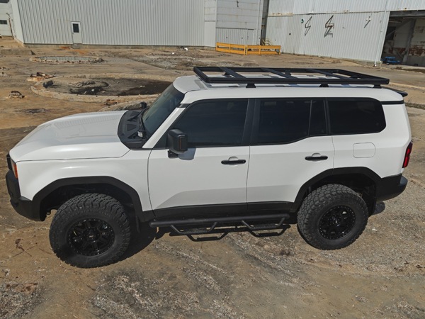 【ROUGH COUNTRY 正規品】トヨタ TOYOTA ランドクルーザー 250 ランクル 250系 令和6年4月-現行 ルーフラック 88203 パウダーコート仕上げ アルミ製 ラフカントリー