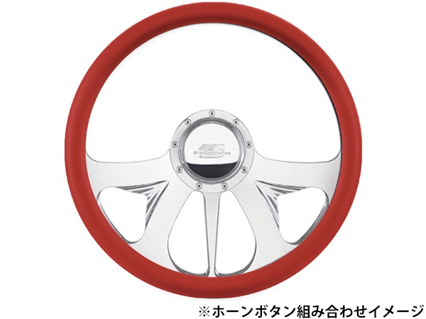 Billet Specialties ステアリング ハーフラップ RED Billet Specialties 正規品】15.5インチステアリングホイール 3D