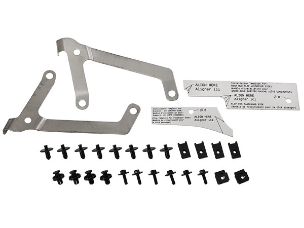 USスバル純正 専用設計 マッドフラップ 泥除け マッドガード フロント リア 1台分 4枚セット レッド STiロゴ入 SUBARU WRX S4 VB系