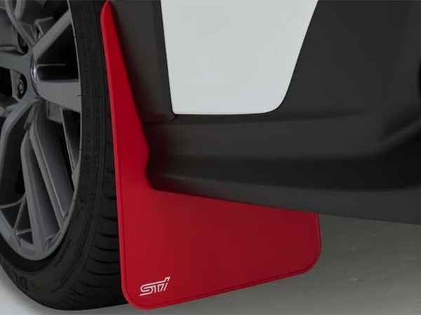 WORKPIT マッドフラップ　 レッド 泥除け USスバル純正 専用設計 マッドフラップ 泥除け マッドガード フロント