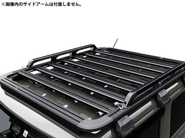 カリフォルニアカスタム ジープ JL ラングラー 2ドア 4ドア プラットフォーム フラット ルーフラック フラットラック 1600×1400mm パウダーコート仕上げ アウトドア