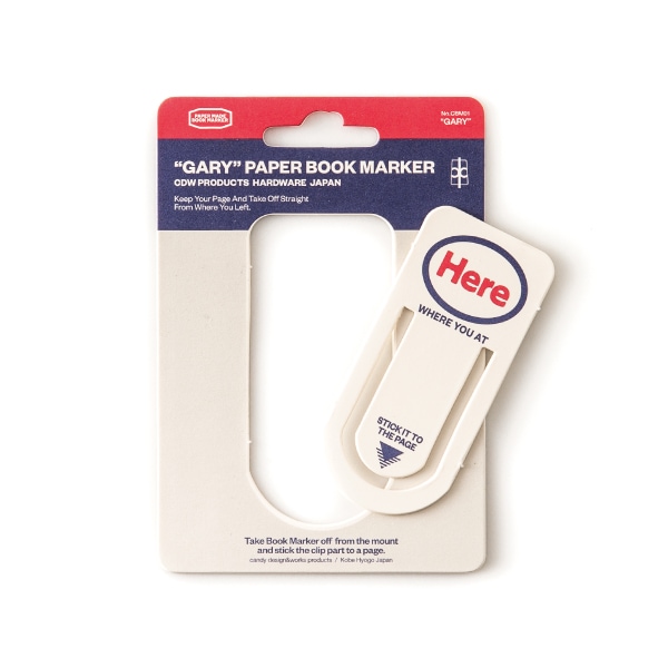 CANDY DESIGN&WORKS　キャンディデザイン＆ワークス｜“GARY” Paper Book Marker