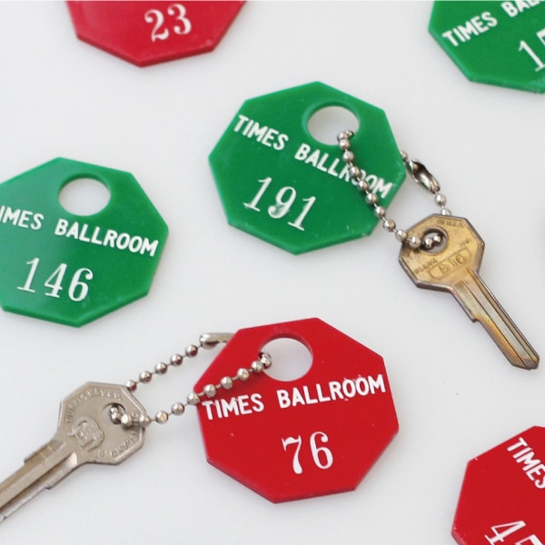 Vintage Plastic Number Tags