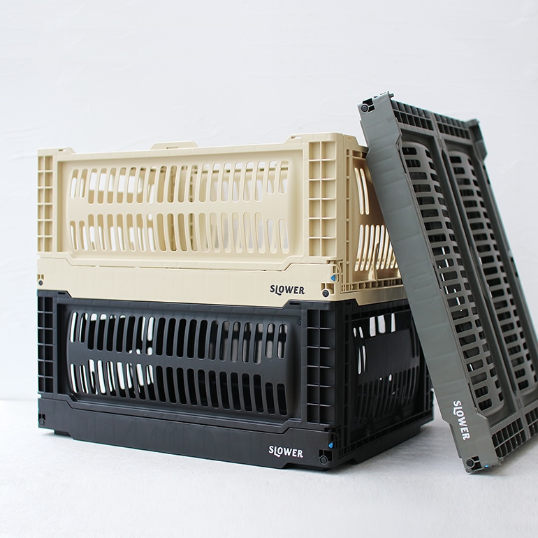 【取扱い終了/セール】SLOWER スロウワー｜FOLDING CONTAINER Bask L