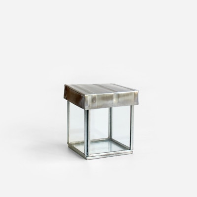 PUEBCO プエブコ｜GLASS BOX WITH RECYCLE STEEL LID【Pen Stand
