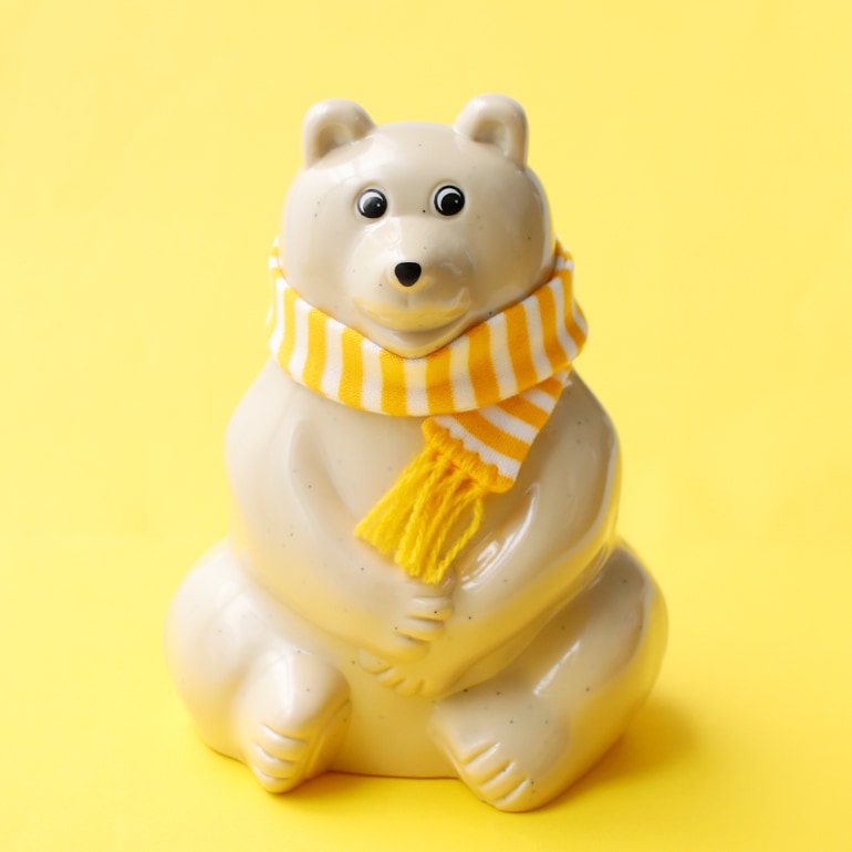 Polar Bear Money Box(with muffler 2022)