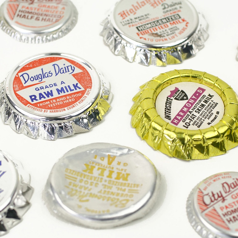 VINTAGE｜MILK BOTTLE CAP10枚セット