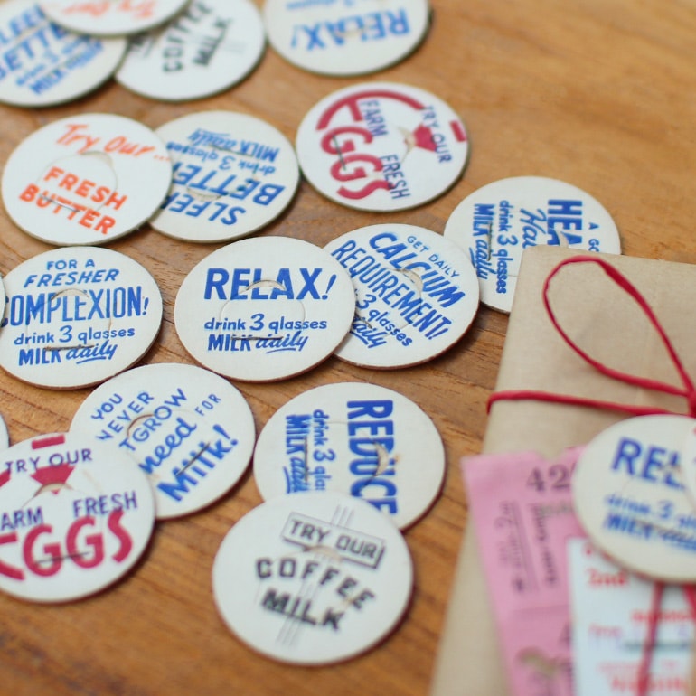 VINTAGE｜MILK BOTTLE CAP20枚セット