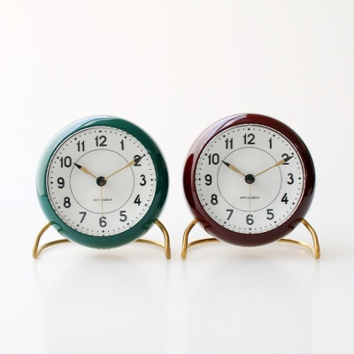 ARNE JACOBSEN アルネヤコブセン 置時計 TABLE CLOCK ARNEJACOBSEN アルネ・ヤコブセン｜TABLE CLOCK STATION 43672 通販
