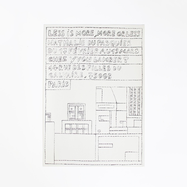 【再入荷未定】LESS IS MORE, MORE OR LESS (POSTER) SMALL by Nathalie Du Pasquier