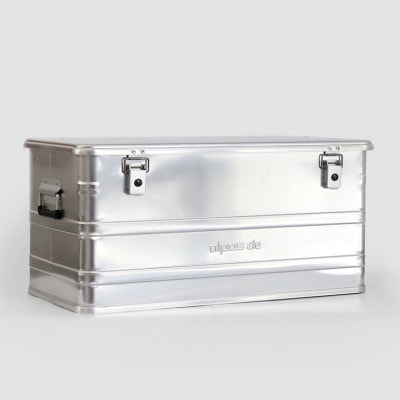 ALPOS アルポス｜ALUMINUM CONTAINER WITH LID (Silver) M 73L 通販