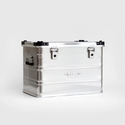 ALPOS アルポス｜ALUMINUM CONTAINER WITH LID (Silver) L 92L 通販