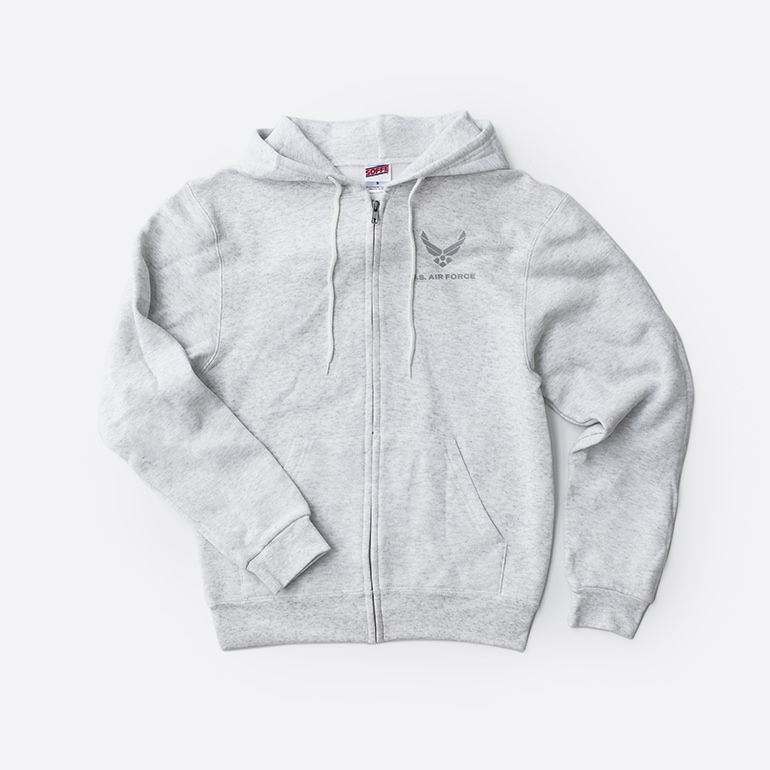 SOFFE ソフィー｜デッドストック OFFICIAL LICENSE U.S.AIR FORCE トレーニング スウェット ジップ フーディ